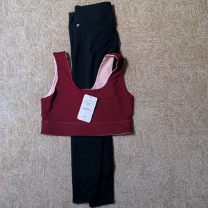 NWT Fabletics Bundle Harlow Middle Sports Bra and Powerhold leggings